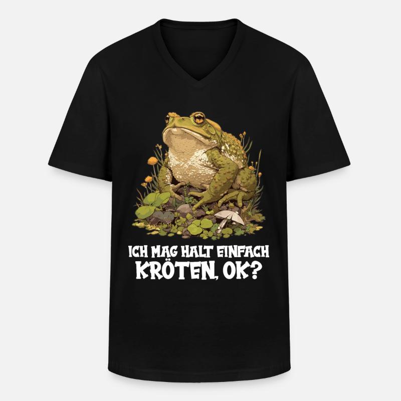 Crapaud crapaud crapaud - T-shirt col V Homme - noir