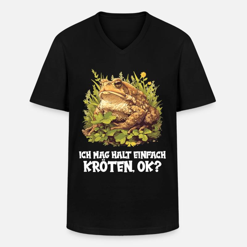 Toad Toads Toad - Men's V-Neck T-Shirt - black