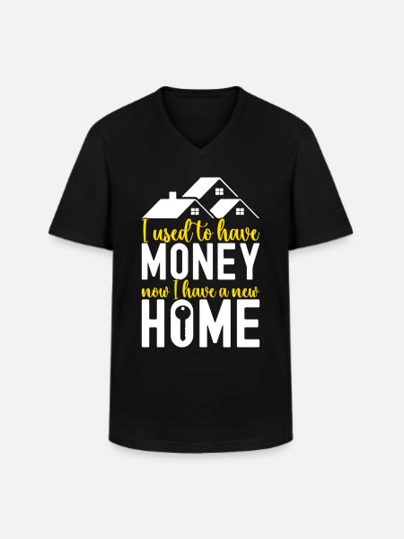 Homeowners Housewarming Party - Men's V-Neck T-Shirt - black