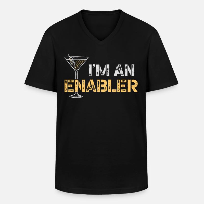 Bartender Mixologist I'm An - Männer-T-Shirt mit V-Ausschnitt - Schwarz