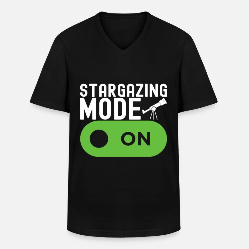 Atronome Astronomie - Männer-T-Shirt mit V-Ausschnitt - Schwarz