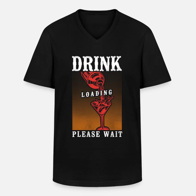 Bartender Mixologist Drink Loading - Männer-T-Shirt mit V-Ausschnitt - Schwarz
