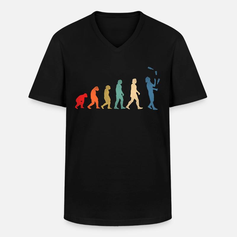 Barman Mixologue Evolution - T-shirt col V Homme - noir