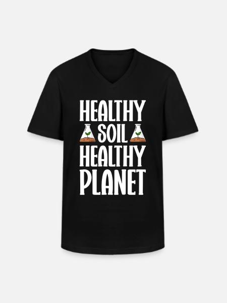 Pédologue Agronome - T-shirt col V Homme - noir