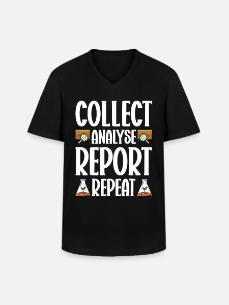 Pédologue Agronome - T-shirt col V Homme - noir