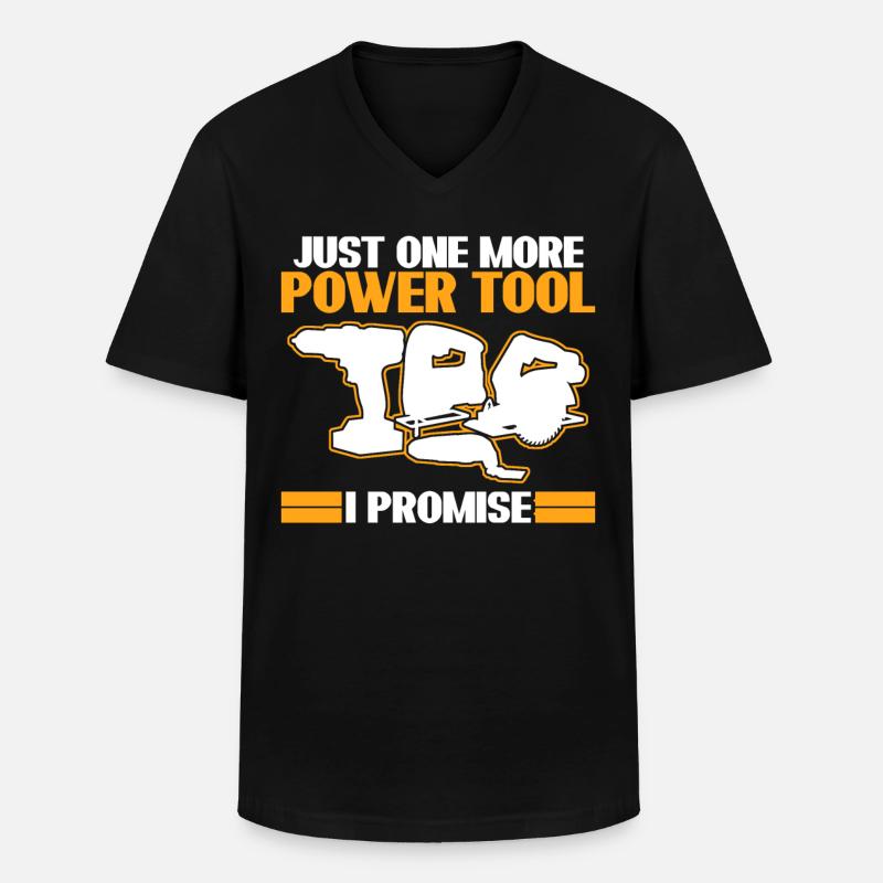 Best Power Tool Electric Tools - Männer-T-Shirt mit V-Ausschnitt - Schwarz