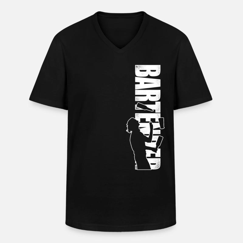 Bartender Mixologist Bartender - Männer-T-Shirt mit V-Ausschnitt - Schwarz