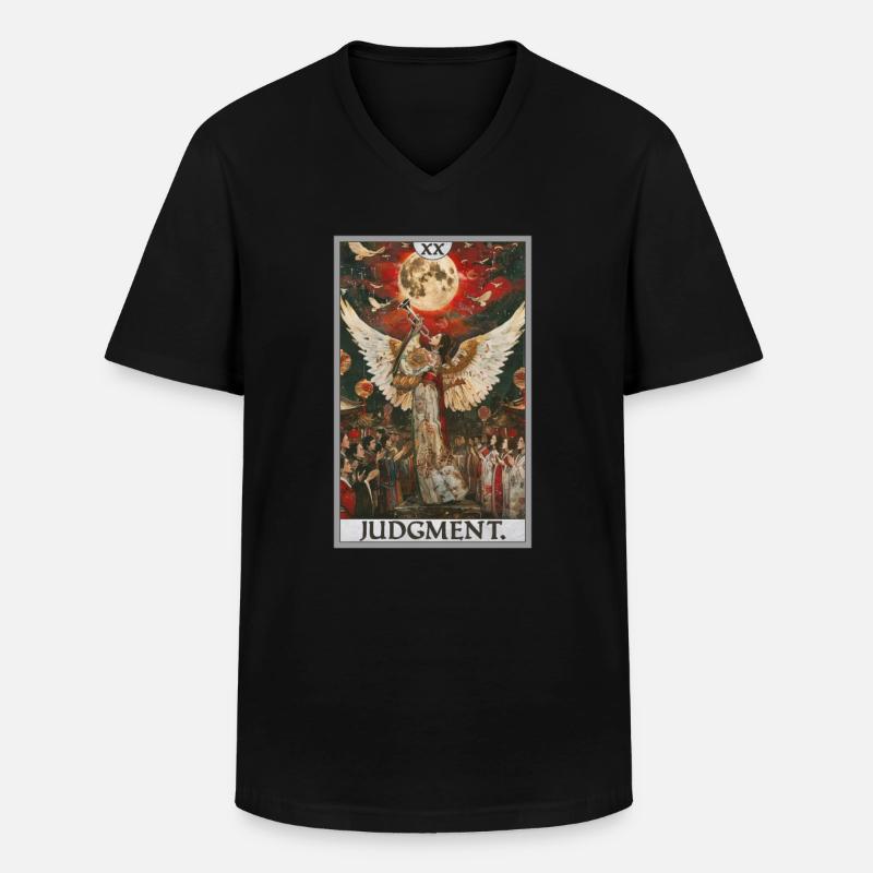 Tarotkarten Tarotkarte 20 Judgment Gericht - Männer-T-Shirt mit V-Ausschnitt - Schwarz