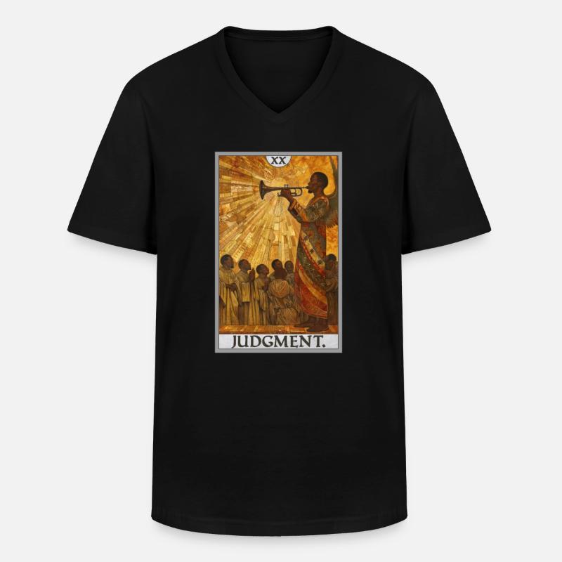 Tarotkarten Tarotkarte 20 Judgment Gericht - Männer-T-Shirt mit V-Ausschnitt - Schwarz