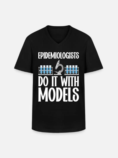 Epidemiology Scientist Epidemiologist Medicine - Men's V-Neck T-Shirt - black