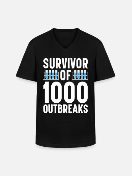 Epidemiology Scientist Epidemiologist Medicine - Men's V-Neck T-Shirt - black