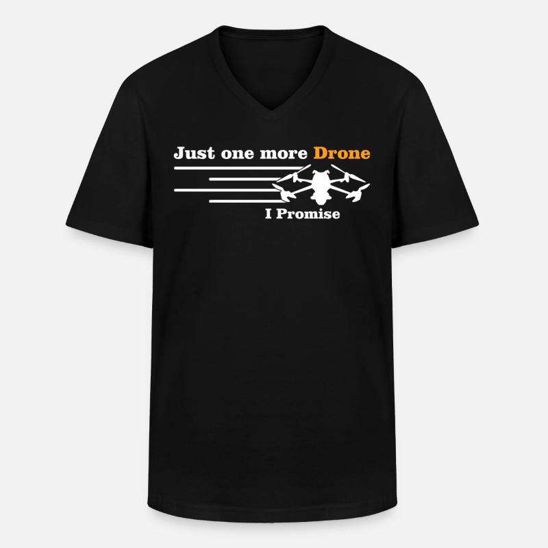 Drones Quadrocopter FPV Drone - Männer-T-Shirt mit V-Ausschnitt - Schwarz