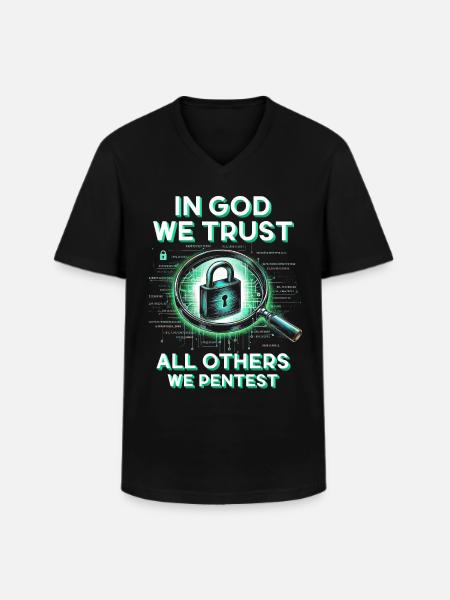 Penetrationstester - Männer-T-Shirt mit V-Ausschnitt - Schwarz