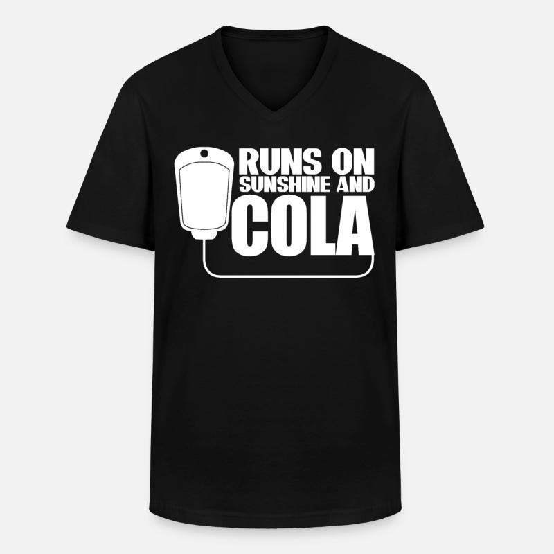 Cola Soft Drinks Lemonade - Men's V-Neck T-Shirt - black