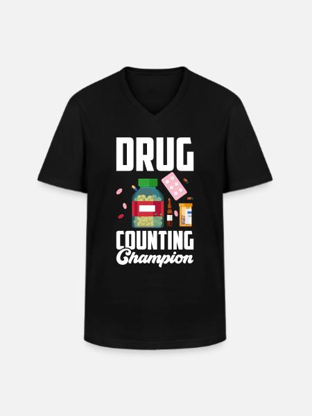 Pharmaceutical Assistant Pharmacy Technician - Men's V-Neck T-Shirt - black