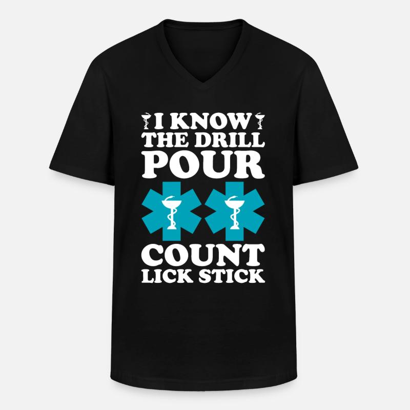 Pharmaceutical Assistant Pharmacy Technician - Men's V-Neck T-Shirt - black