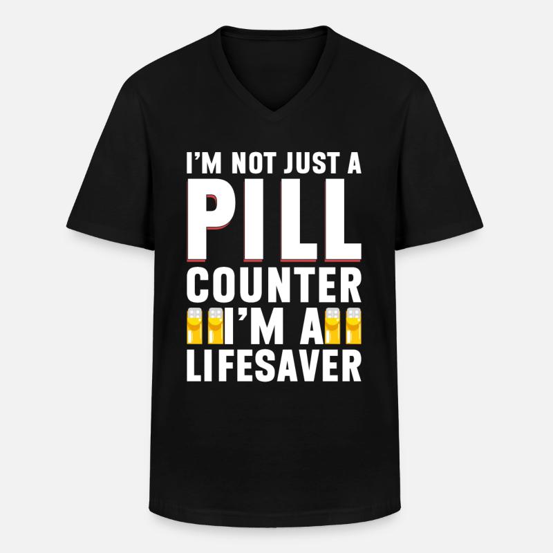 Pharmazeutischer Assistent Pharmazie Techniker - Männer-T-Shirt mit V-Ausschnitt - Schwarz