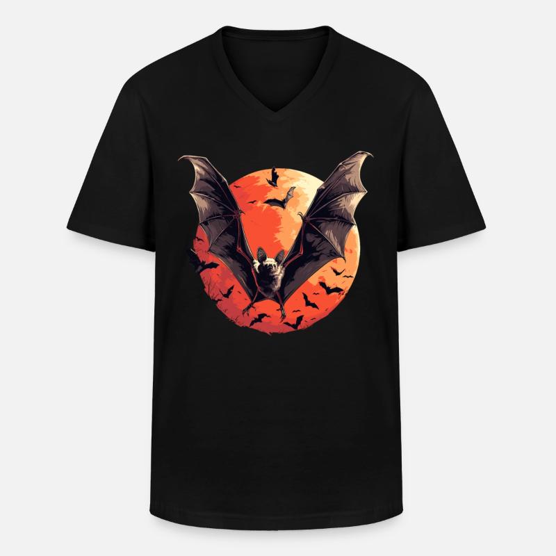 Bat Bats Bat - Men's V-Neck T-Shirt - black
