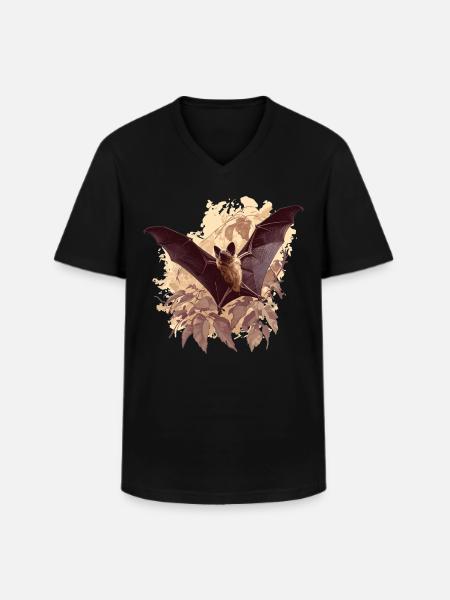 Bat Bats Bat - Men's V-Neck T-Shirt - black