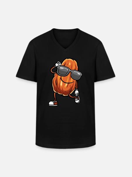 Dates Fruit Dancing - Men's V-Neck T-Shirt - black