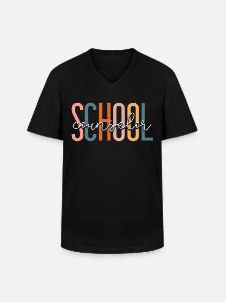 Conseiller scolaire Conseiller scolaire - T-shirt col V Homme - noir