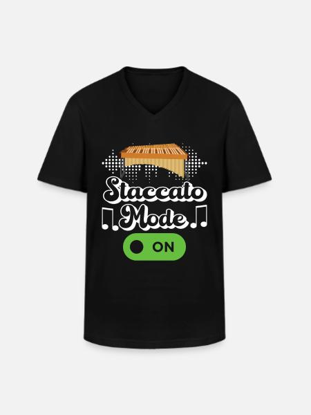 Vibraphon, vibraphonist - Men's V-Neck T-Shirt - black