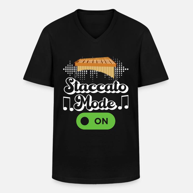 Vibraphon, vibraphonist - Men's V-Neck T-Shirt - black