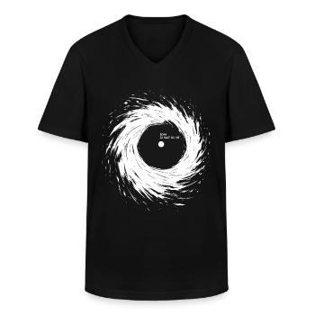 Haushaltsloch - Boah is halt so, ne - Männer-T-Shirt mit V-Ausschnitt - Schwarz - Vorne - AI Model Male 178 dark (178cm)