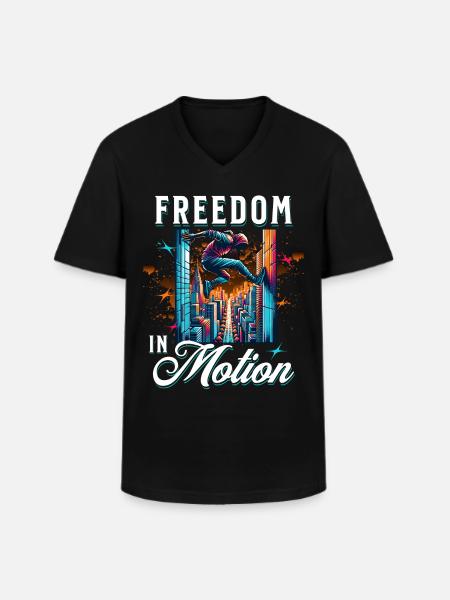 Parkour - T-shirt col V Homme - noir