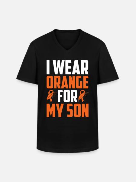 Leukämie Bewusstsein Blutkrebs Bekämpfung - Männer-T-Shirt mit V-Ausschnitt - Schwarz