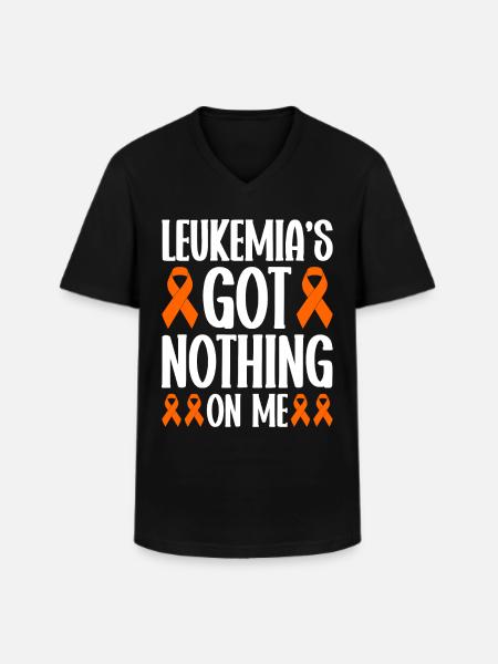 Leukämie Bewusstsein Blutkrebs Bekämpfung - Männer-T-Shirt mit V-Ausschnitt - Schwarz