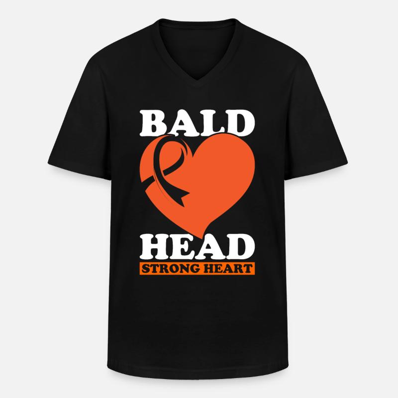 Leukämie Bewusstsein Blutkrebs Bekämpfung - Männer-T-Shirt mit V-Ausschnitt - Schwarz
