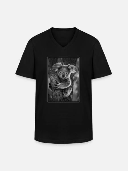 Koalas Koala - Men's V-Neck T-Shirt - black