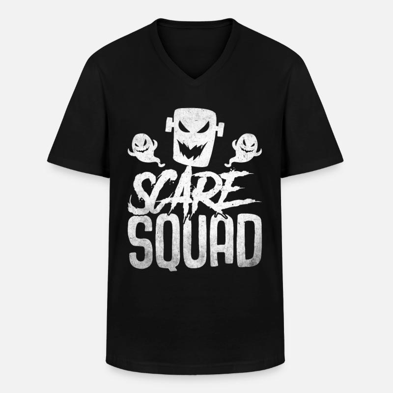 Halloween Kostüm - Männer-T-Shirt mit V-Ausschnitt - Schwarz