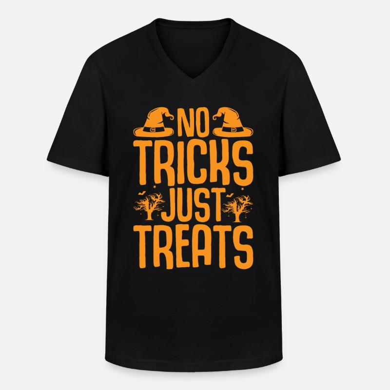 Halloween Kostüm - Männer-T-Shirt mit V-Ausschnitt - Schwarz
