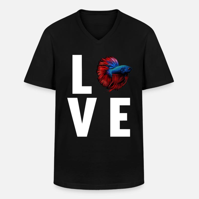 Bettas Betta Fish Betta - Men's V-Neck T-Shirt - black