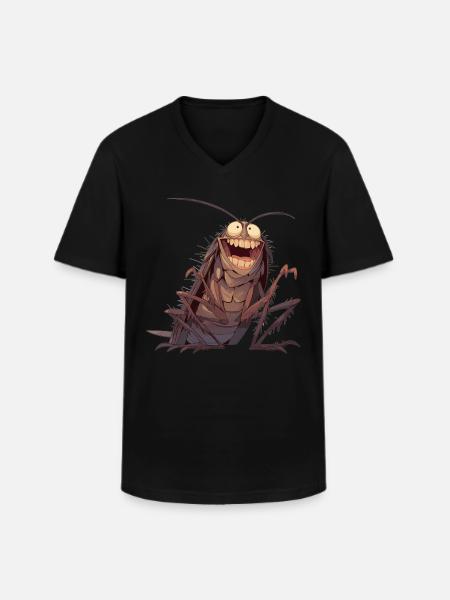 Cockroach cockroaches cockroach - Men's V-Neck T-Shirt - black