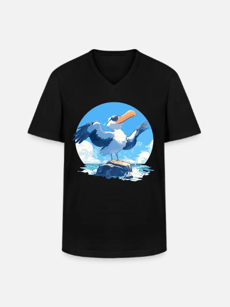 Albatrosse Albatross - Men's V-Neck T-Shirt - black