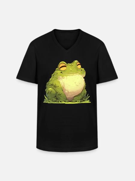 Bullfrog Ochsenfrösche Ochsenfrosch - Men's V-Neck T-Shirt - black
