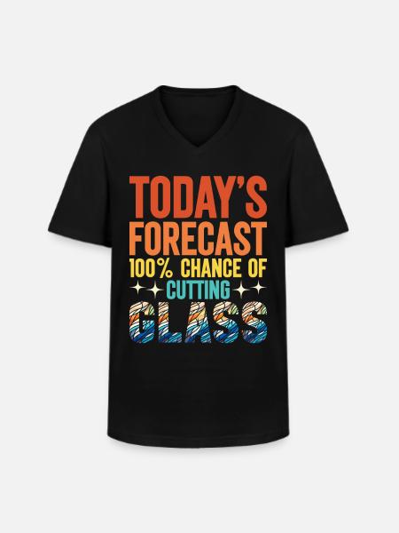 Vitrail artiste Vitrail Art - T-shirt col V Homme - noir