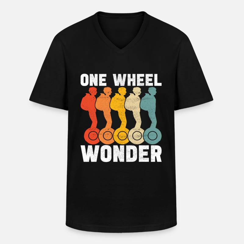EUC Monowheel - Männer-T-Shirt mit V-Ausschnitt - Schwarz