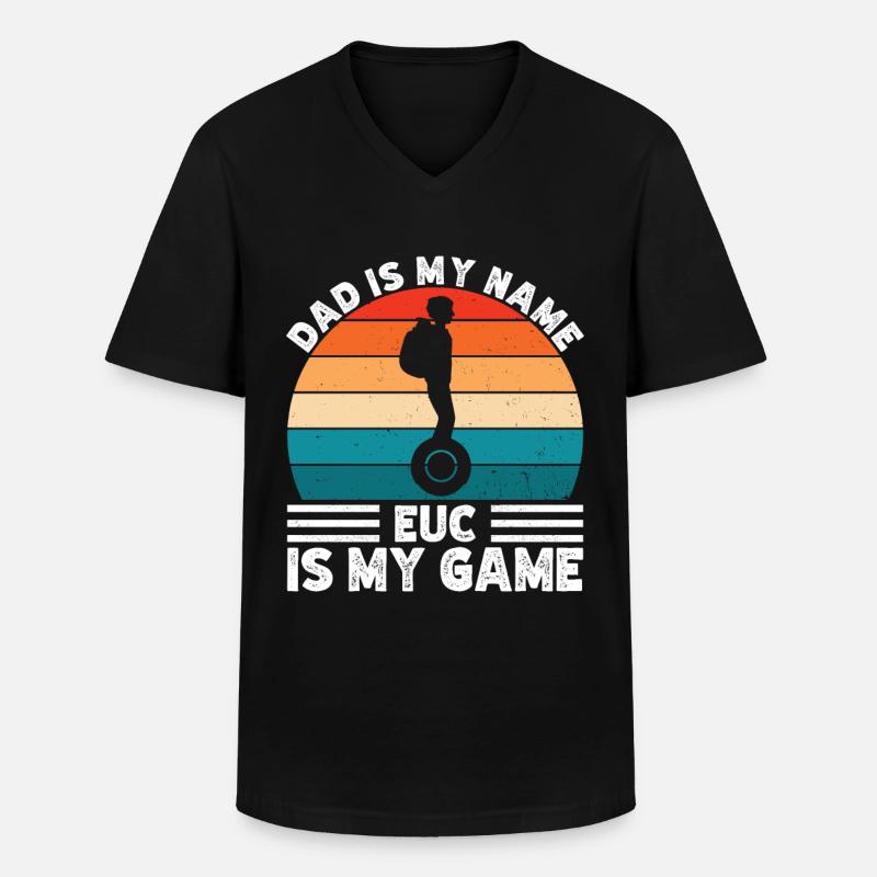 EUC Monowheel - Männer-T-Shirt mit V-Ausschnitt - Schwarz