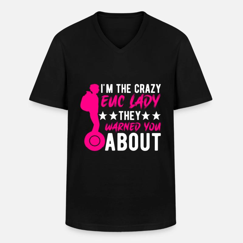 EUC Monowheel - Männer-T-Shirt mit V-Ausschnitt - Schwarz