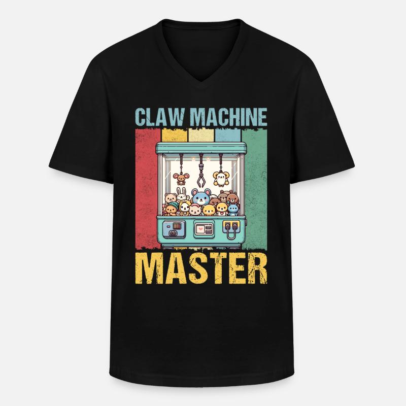 Claw Machine Master - Men's V-Neck T-Shirt - black
