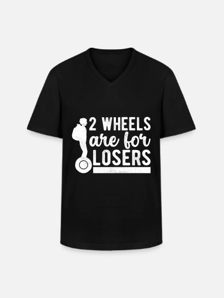 EUC Monowheel - Men's V-Neck T-Shirt - black