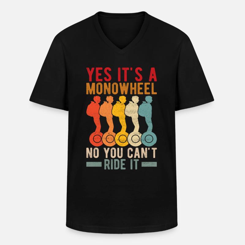 EUC Monowheel - Men's V-Neck T-Shirt - black
