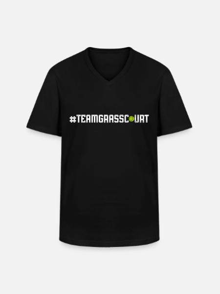 Funny Tennis Player Racket - Men's V-Neck T-Shirt - black