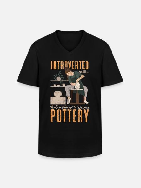 Pottery Ceramics Artist - Men's V-Neck T-Shirt - black