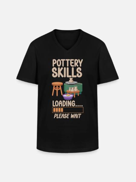 Pottery Ceramics Artist Pottery - Men's V-Neck T-Shirt - black