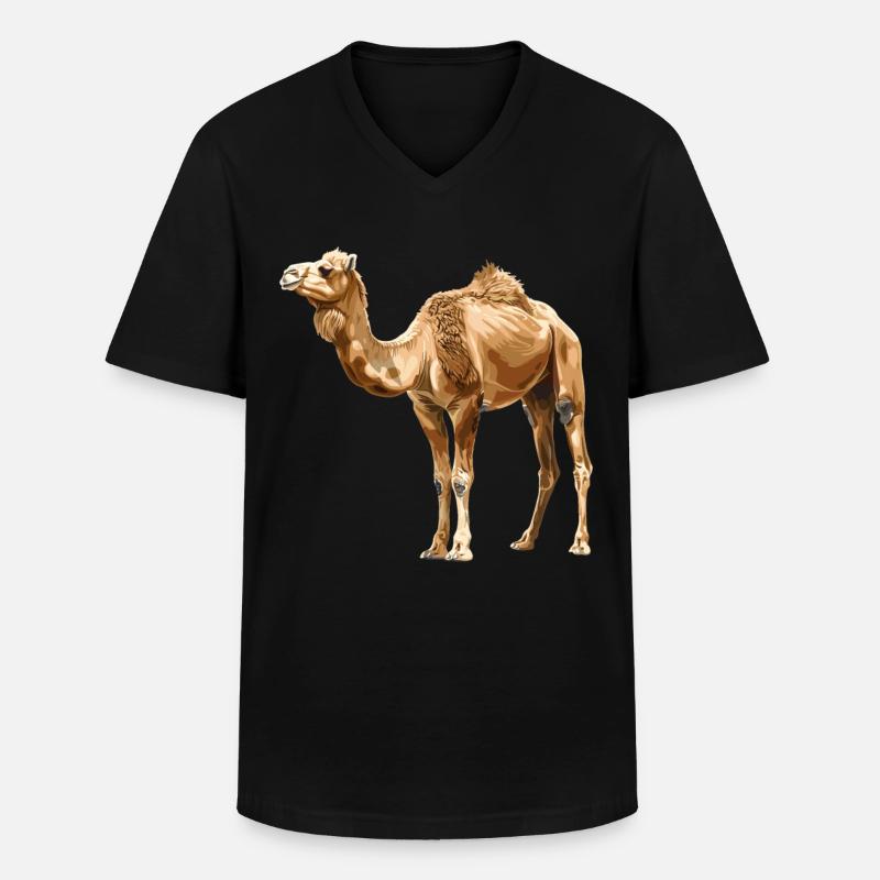 Camel Kamele Kamel - Men's V-Neck T-Shirt - black